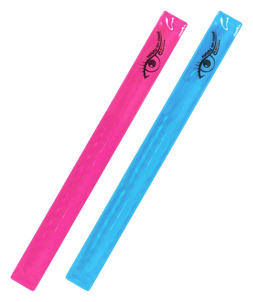 Reflexný pásik ROLLER 2ks ružový + modrý