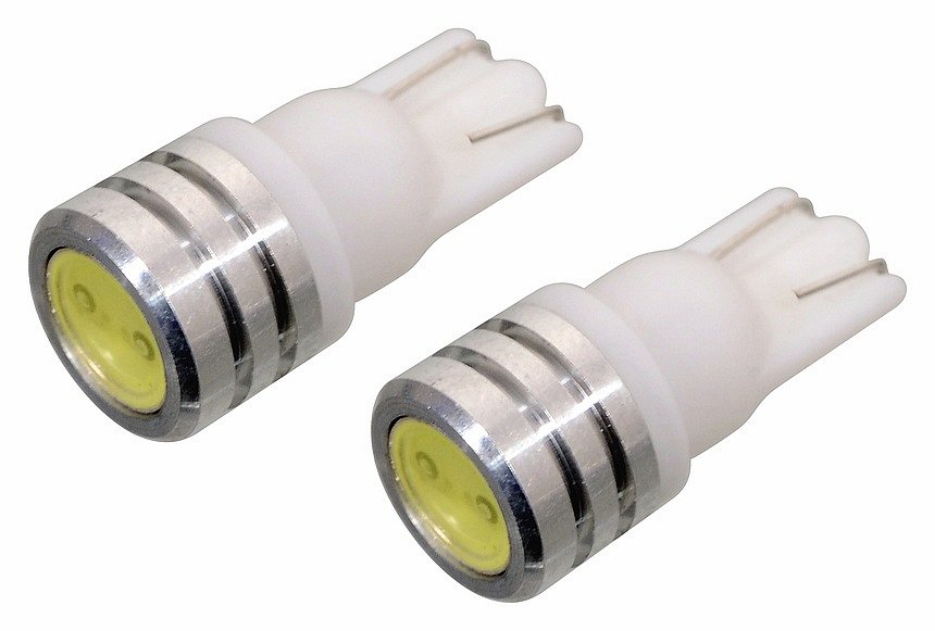 Žiarovka 1SUPER LED 12V  T10  biela 2ks