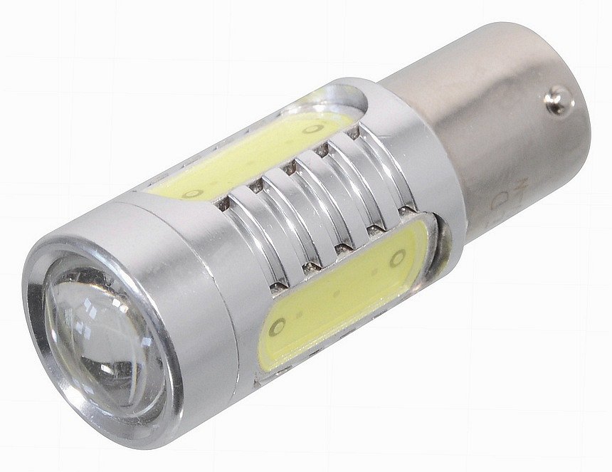 Žiarovka 4 SMD LED 12V Ba15S CAN BUS biela