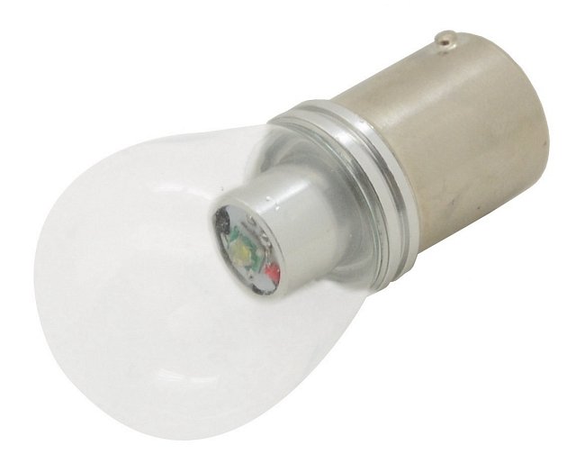 Žiarovka 1 SMD LED 6chips 12V Ba15s CAN-BUS ready biela 1ks