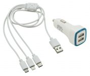 Nabíjačka telefónu USB 3in1 (micro USB