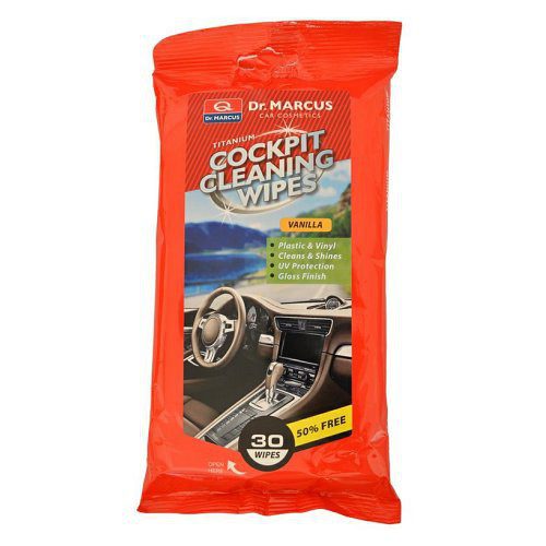 DM COCKPIT CLEANING 30ks VANILLA - čistiace obrúsky na plasty